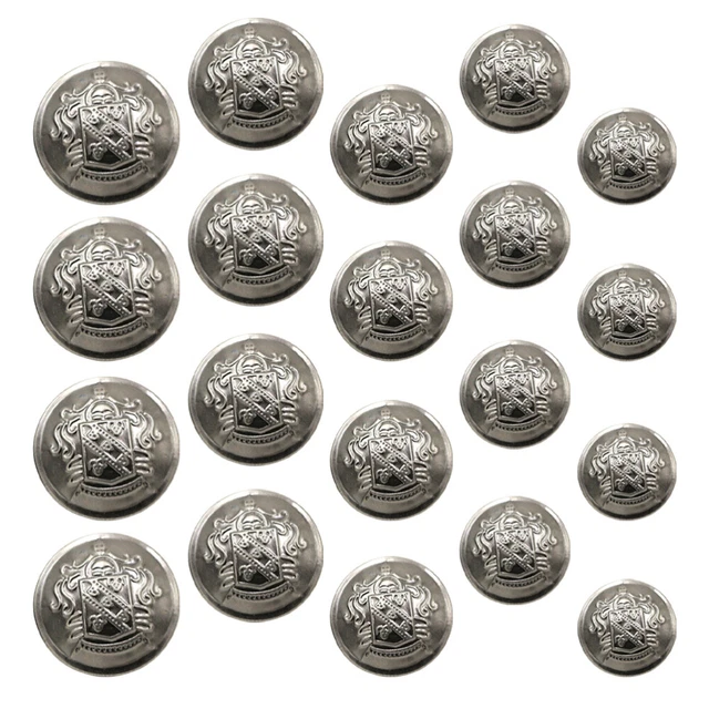 50 Pcs Decorative Suit Buttons Metal Vintage Clothing Decorate