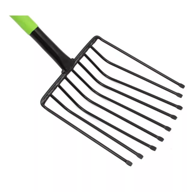 9 Dents Steingabel Fourche en Carbone Pierre Fork Avec Tige de Métal Long 125cm 2