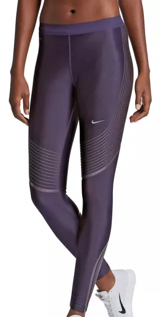 Nike RARE Plum Purple Power Speed Dri Fit Running Pro Elite Tights, L