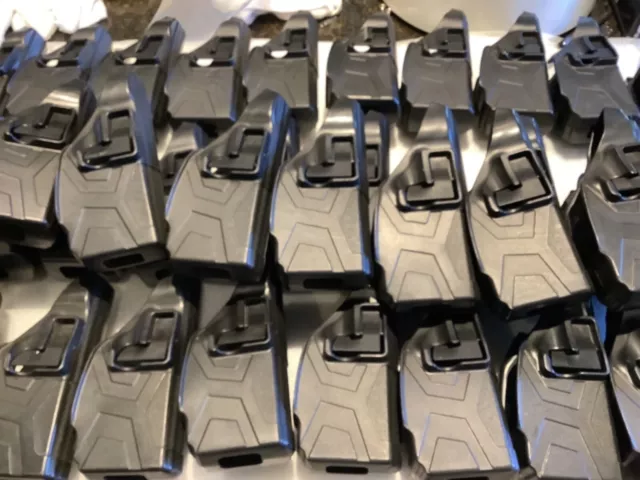 X2 Taser Blackhawk Kydex Holsters, Right Hand, Black, Nice Pre-Owned Condition