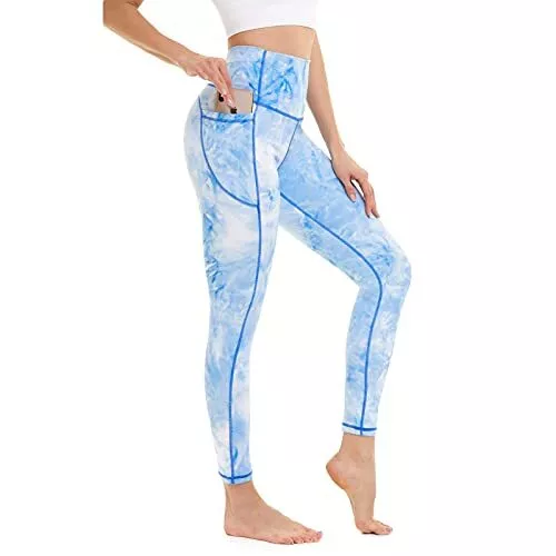 Women High Waist Gym Leggings Pocket Fitness Sports Running Train Yoga Pants