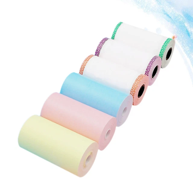 6 ROTOLI DI carta POS termica 57x30 colorati per stampanti EUR 13,96