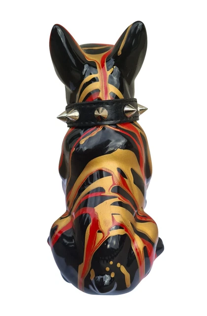 Tirelire Bouledogue Français En Céramique Noire - Décoration Laure Terrier - Hauteur 17 Cm - Idéale Pour Cadeau Ou épargne - 7