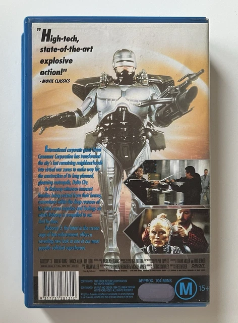 ROBOCOP 3 [VHS] Video Box Office Big Box Ex-Rental Tape Fred Dekker ...