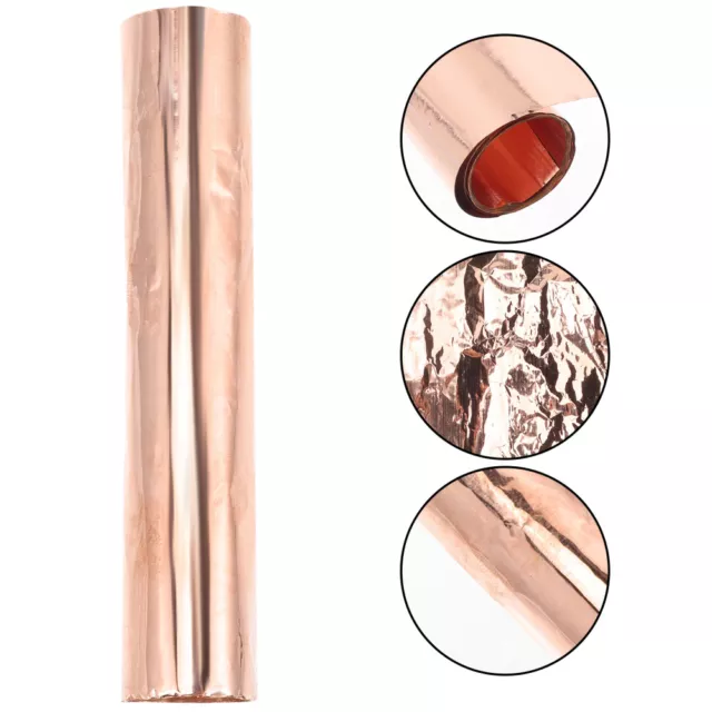 2 Rolls Copper Foil Plate for Electrical Replacement Part Metal Sheet