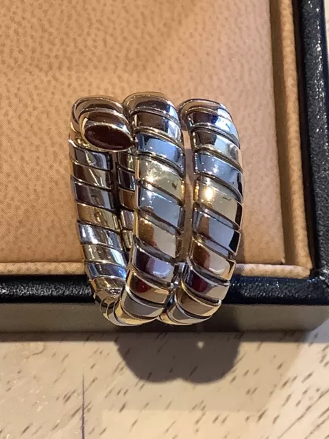 Authentic Bvlgari serpenti ring in 18k gold