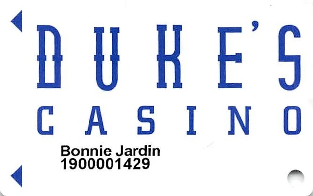 Duke's Casino - Sparks, NV - Rare Special Issue Slot Card