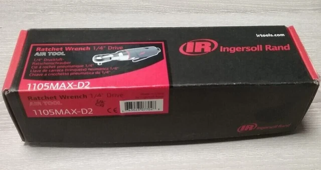 Ingersoll Rand Pneumatic Ratchet Wrench 1105MAX-D2, 1/4" Mini