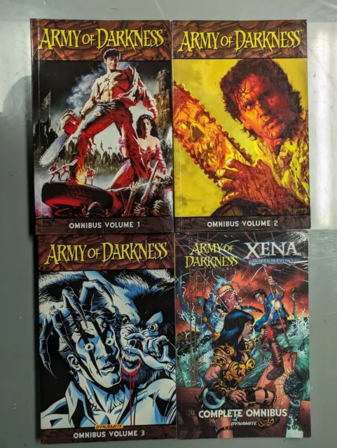 Army of Darkness Omnibus Vol 1 2 3 & Xena SC TPB Graphic Novel Complete Set Lot