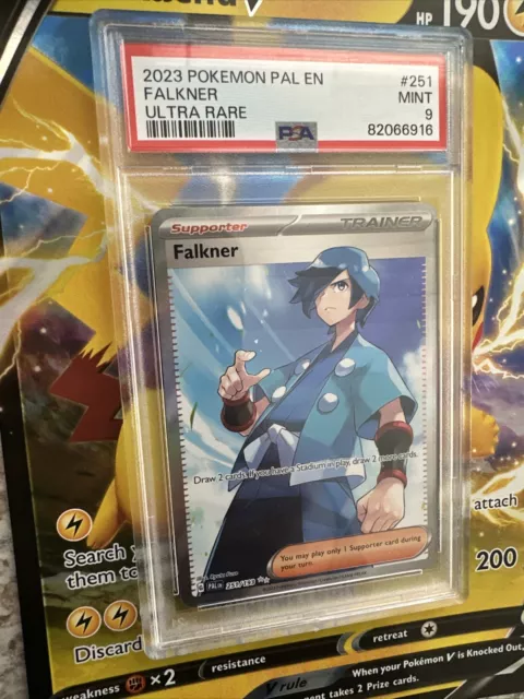 Pokemon SVP Paldea Evolved Falkner Full Art Trainer 251/193 PSA 9