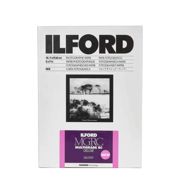 Ilford Multigrade RC Glossy 5x7 inches 100 sheets
