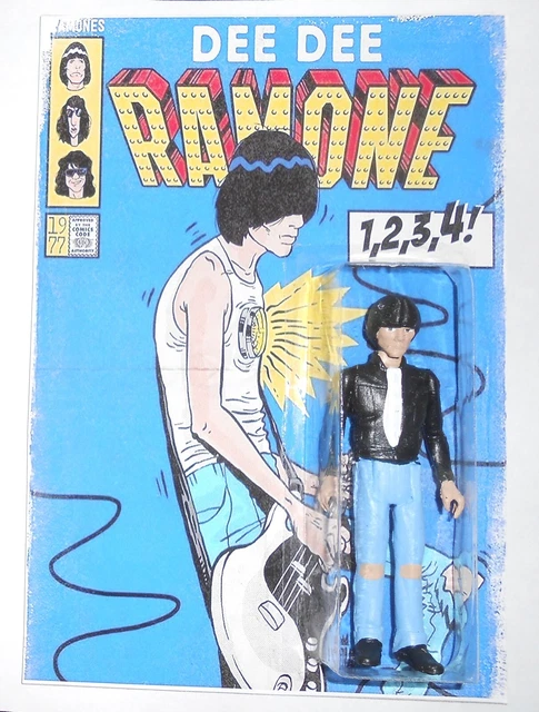 DEE DEE RAMONE - Action Figure Fan Art Toy The Ramones Punk Rock Gabba ...