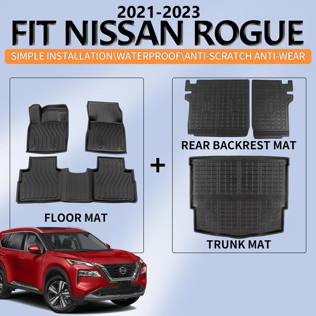FIT 2123 NISSAN Rogue TPE Rear Cargo Liners Backrest Mats Floor Mats
