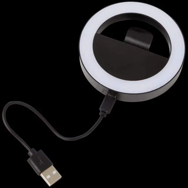 Selfie Anneaux Lumineux de Selfie avec lumière LED pour caméra, Rechargeable 3