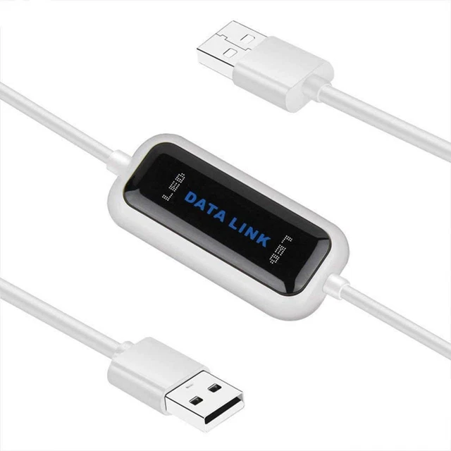Transfer Cable High Speed USB Pc to Pc Sync Link Data Online File Share Bridge