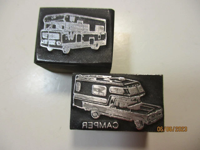 Printing Letterpress Printers Type Block Camper & RV Print Cut