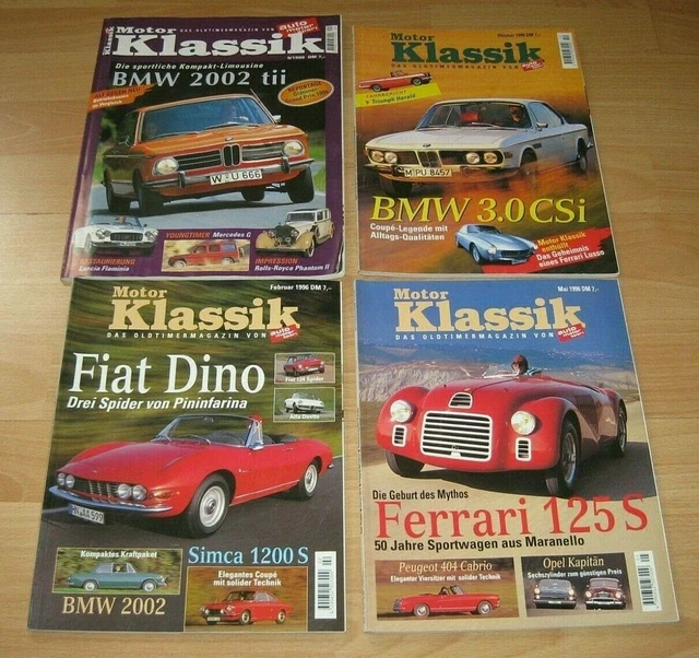 MOTEUR CLASSIQUE AUTO Motor Sport Oldtimer Magazine Set 2,5, 10/1996 9/ ...