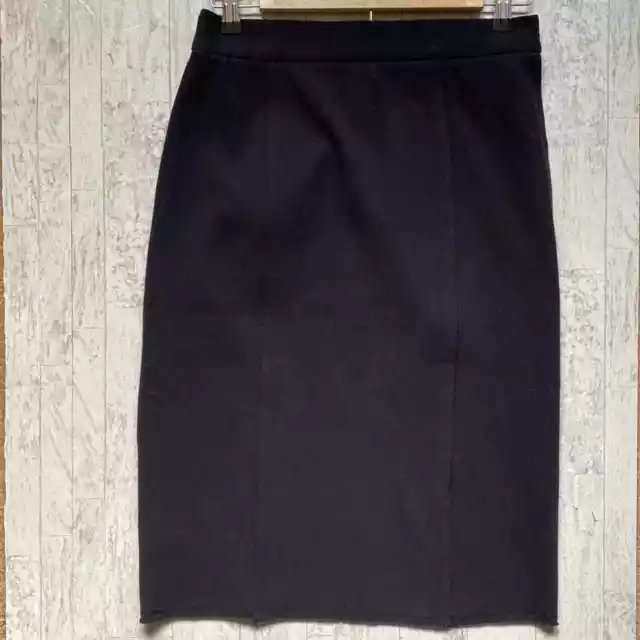 Lanvin River 2005 Skirt 40 8 Medium Black Wool Blend