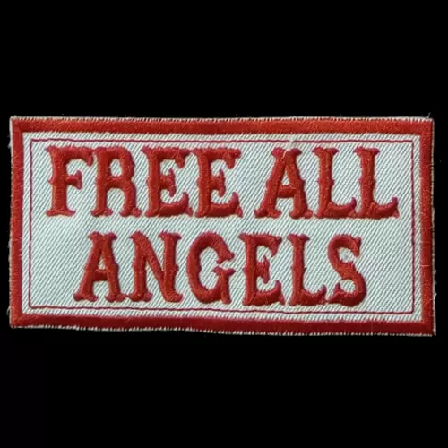 Hells Angels Support " Free all Angels " Patch Original 81 Support