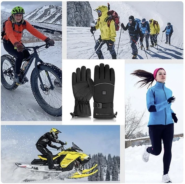 Gants Chauffants Hommes Femmes, Rechargeable électrique 7.4V 2200mAh  2
