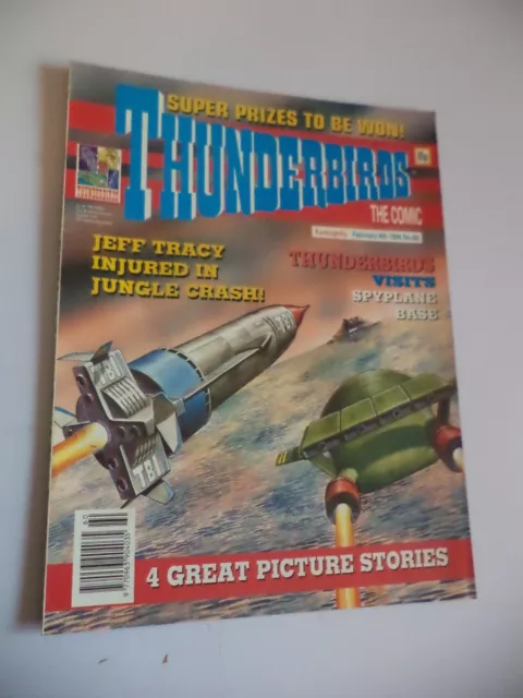 Thunderbirds The Comic Magazine No 60 Old Vintage Magazine 4 February 1994