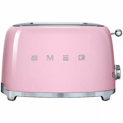 SMEG Retro 50's Style 2 Slice Toaster - Pink (TSF01PKUK)