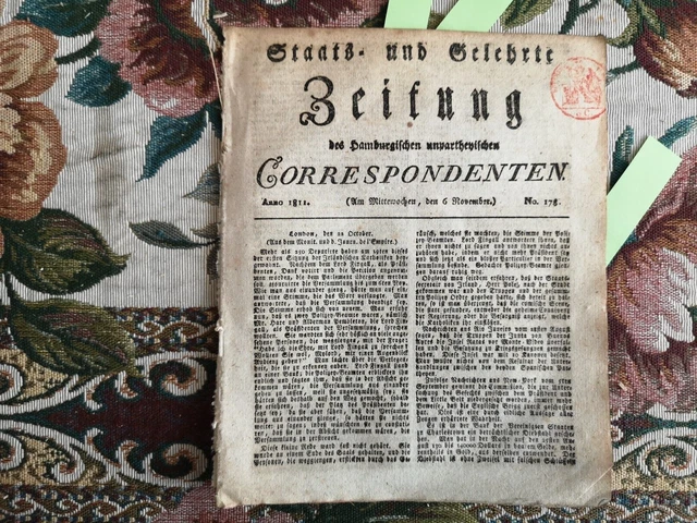 1811 Zeitung  Hamburg 178 Argentinien Buenos Aires Baiano Breslau