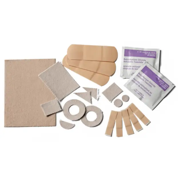 Foot Care Kit Antiseptic Swabs Moleskin Pads Abhesive strips Coghlans UK Seller