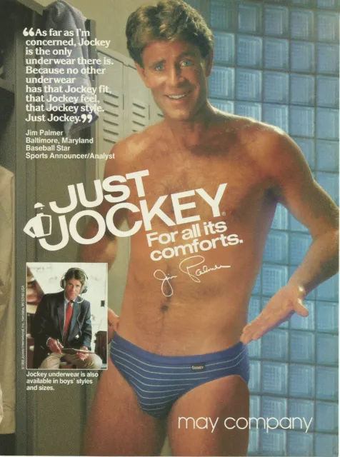 1982 PRINT AD - Jockey mens underwear JIM PALMER baseball vintage  Advertising $6.99 - PicClick