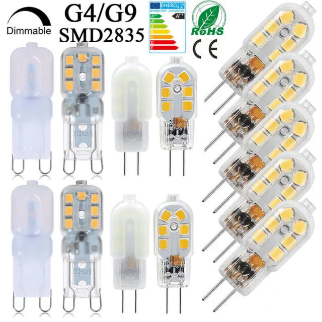 G4 G9 LED Leuchtmittel Dimmbar Glühbirne Birne Stiftsockel Lampe Warmweiß 1-10x
