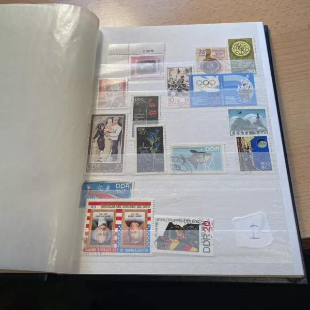 Briefmarken DDR  Konvolut Sammlung Postfrisch Gestempelt Siehe Bilder Mit Album