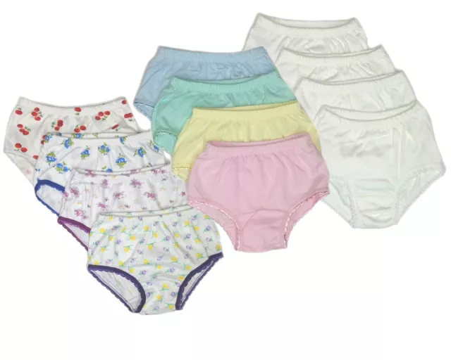 Toddler Little Girls Underwear Panties 6-Pack Baby Briefs Soft Cotton Short  Pant