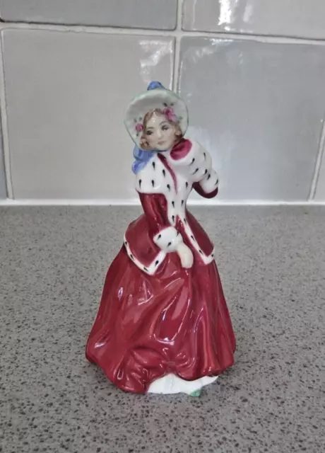 ROYAL DOULTON Miniature Figurine - Christmas Morn - HN 3212 - By Peggy Davies