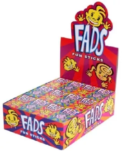 FADS Fun Stick Lollies - 48 packets per box - FYNA SWEETS, CANDIES Bulk Box