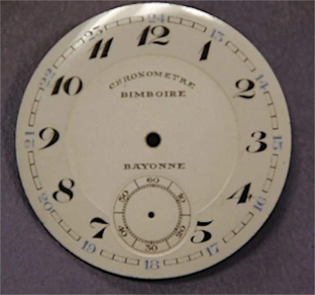 Cadran Montre Gousset – N17 – Le Roy à Paris – Style Coq Oignon – Occasion