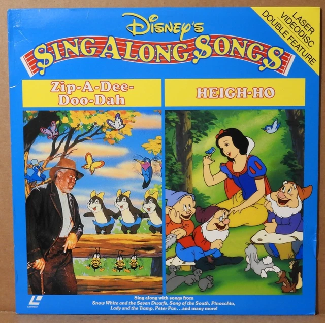 DISNEY) SING A Long Songs (Zip-A-Dee-Doo-Dah/Heigh-Ho) Laser Disc