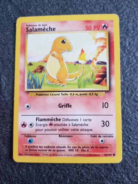 Pokemon Card SALAMECHE 45/102 Wizards Base Set