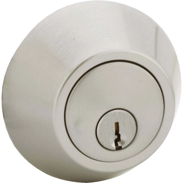 Steel Pro Satin Chrome Single Cylinder Deadbolt DB961 Pack of 6 Steel Pro D101SC