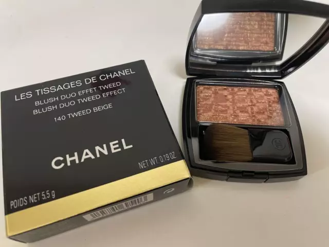 CHANEL Les Tissages De Chanel Blush Duo Twee Effect 5.5g 70 Tweed Brun Rose  