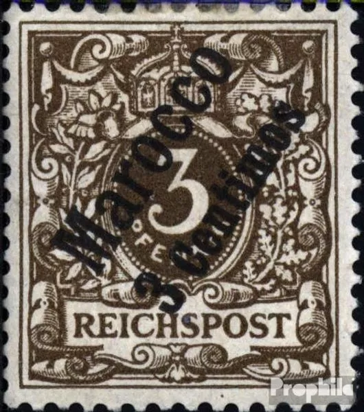 Dt. Post Marokko 1 mit Falz 1899 Aufdruckausgabe