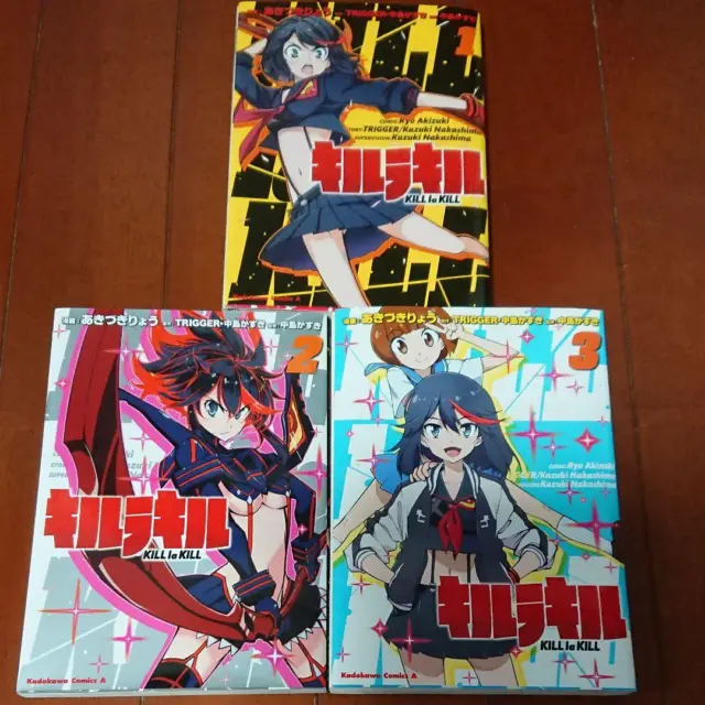 Ryo Akizuki manga Kill la Kill 1 - 3 Complete Set japanese