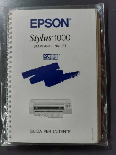 Manuale Epson Stylus 1000 Stampante INK-JET