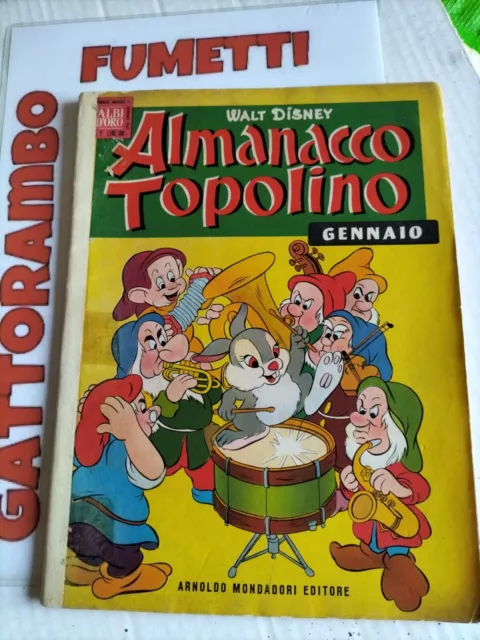 Albi d'oro Almanacco Topolino N.1 con gioco anno 1960 - Disney Mondadori buono