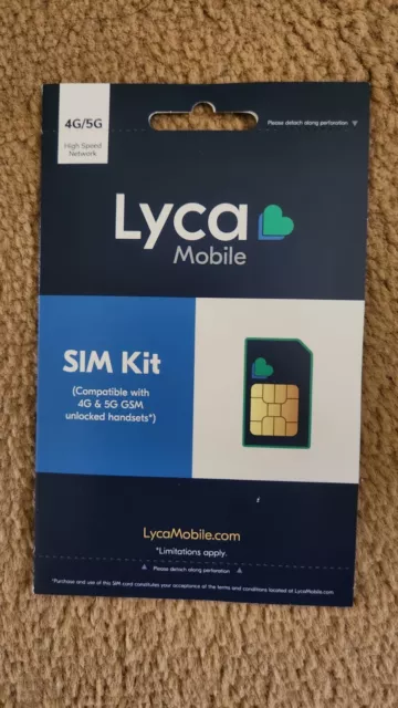 Lycamobile Lyca Mobile Plus Trio Prepaid Sim Card Nano Micro Standard Size