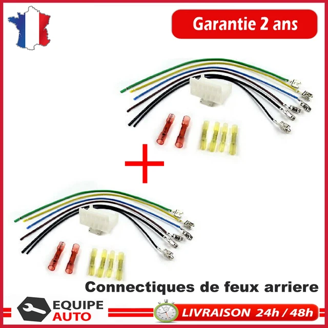 Prise Connectique Faisceau Platine Feu Arrière Gauche/Droite - Compatible Jumper III Ducato III Boxer III - 1607460880 1607428280
