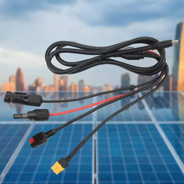 Cable de carga solar adaptador XT60 con cubierta de manto mazo de cables Dual Extension para