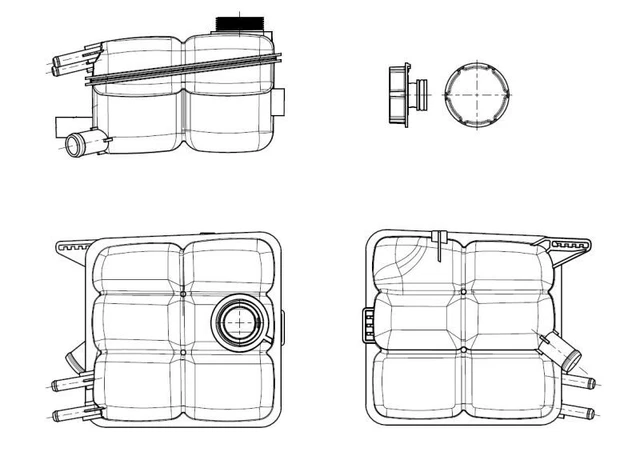 Frankberg Serbatoio di compensazione refrigerante compatibile con C-Max