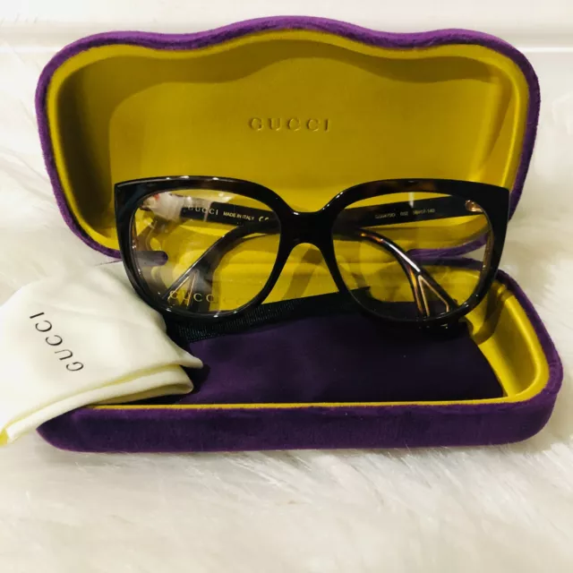 Gafas ópticas rectangulares transparentes Gucci de moda talla única