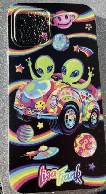 For 12 Phone Case Lisa F. Alien with Planets Peace Sign Love Bug