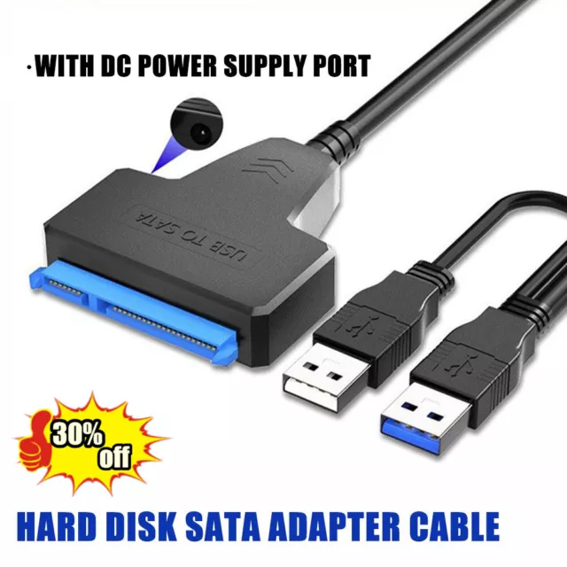 SATA to USB 3.0 2.5/3.5 inches HDD SSD Hard Drive Converter Cable Line Adapter